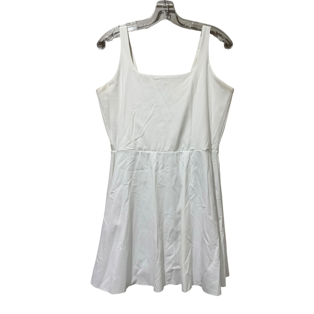 Spanx Get Moving Exercise Dress White Activewear Bodysuit Liner Large